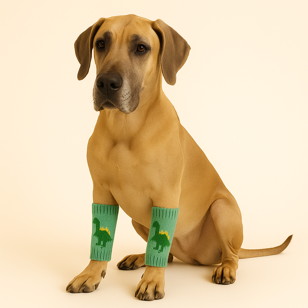 Dog Leg Warmers - Dinosaur Pattern