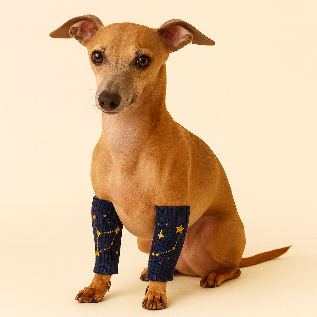 Dog Leg Warmers - Constellation Pattern